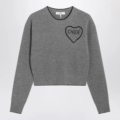 Chloé Gray wool and cashmere sweater