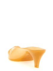 Chloé Jelly Sabots Pumps — Orange 5.5 cm Heel