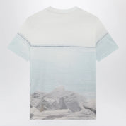 Chloé Crewneck logo T-shirt in cotton jersey, Iconic Milk