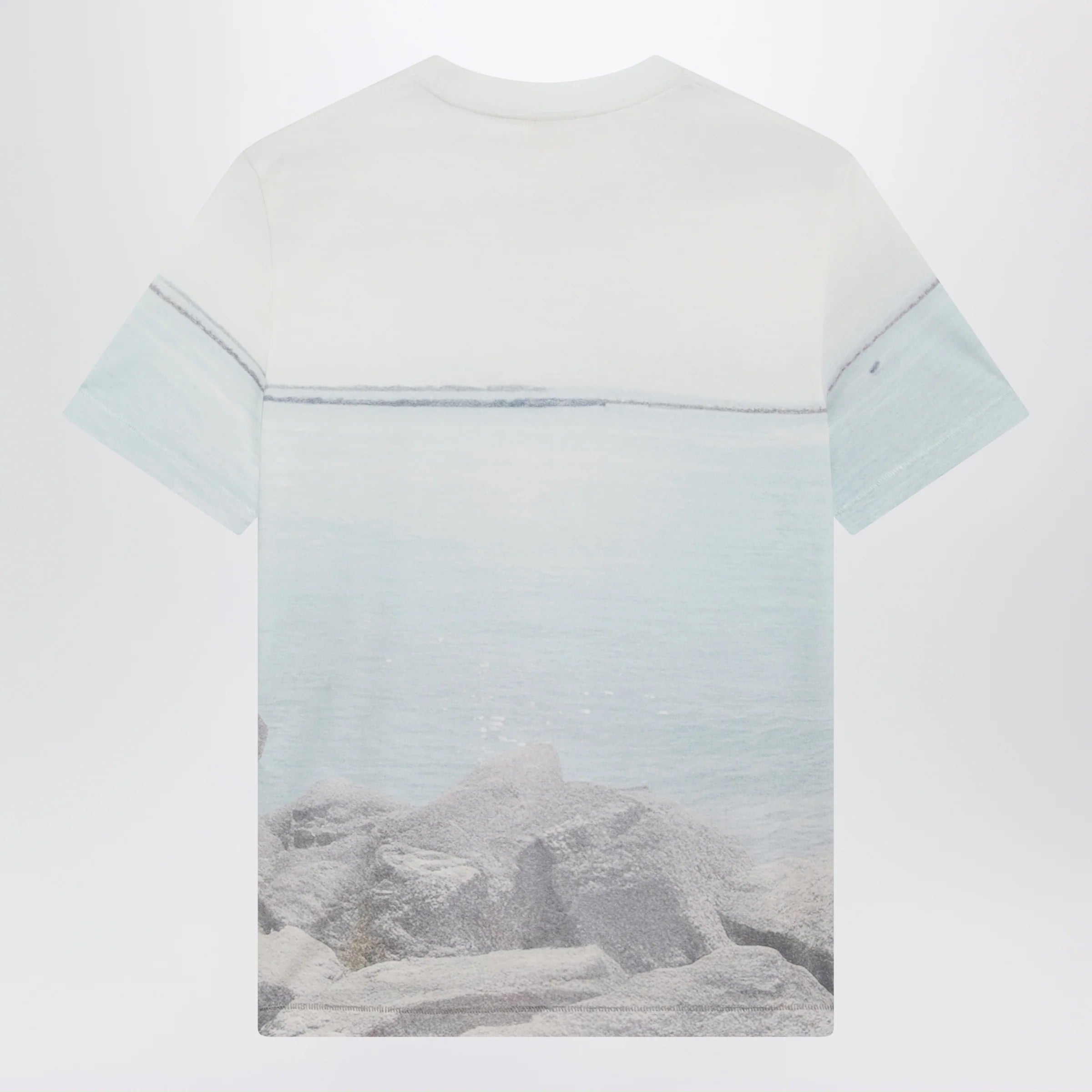 Chloé Crewneck logo T-shirt in cotton jersey, Iconic Milk