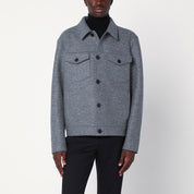 Light Grey Wool Jacket — Harris Wharf London