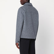 Light Grey Wool Jacket — Harris Wharf London