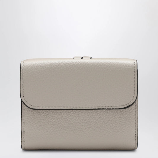 Chloé Alphabet small trifold wallet in light grey