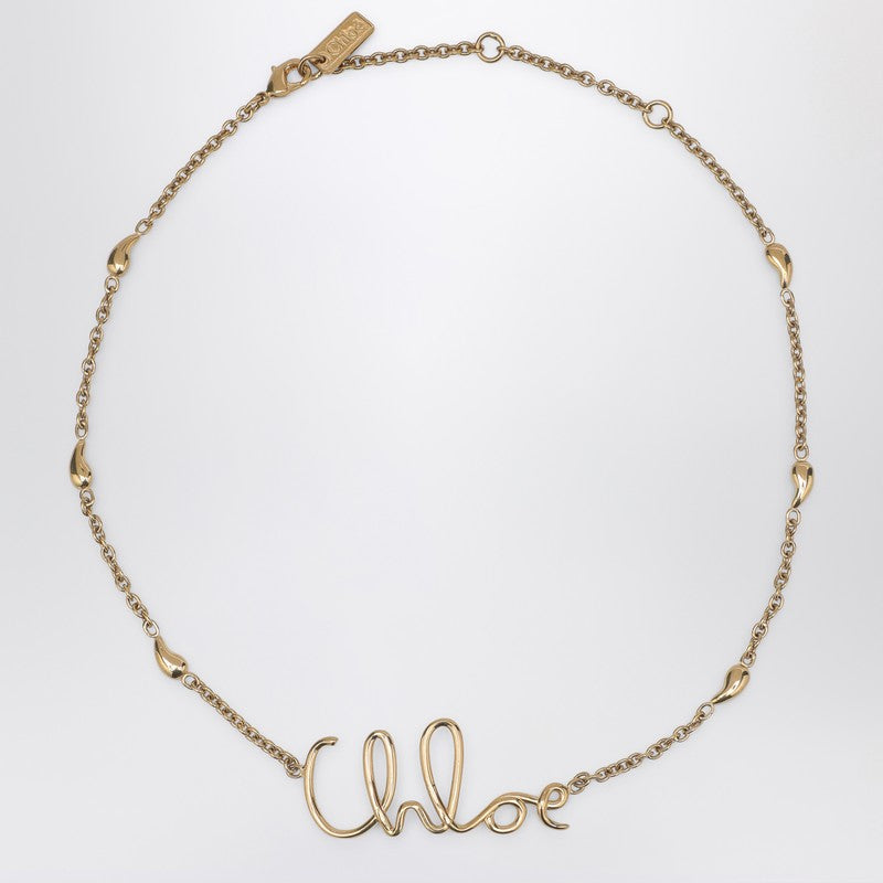 Chloé Iconic gold necklace in brass