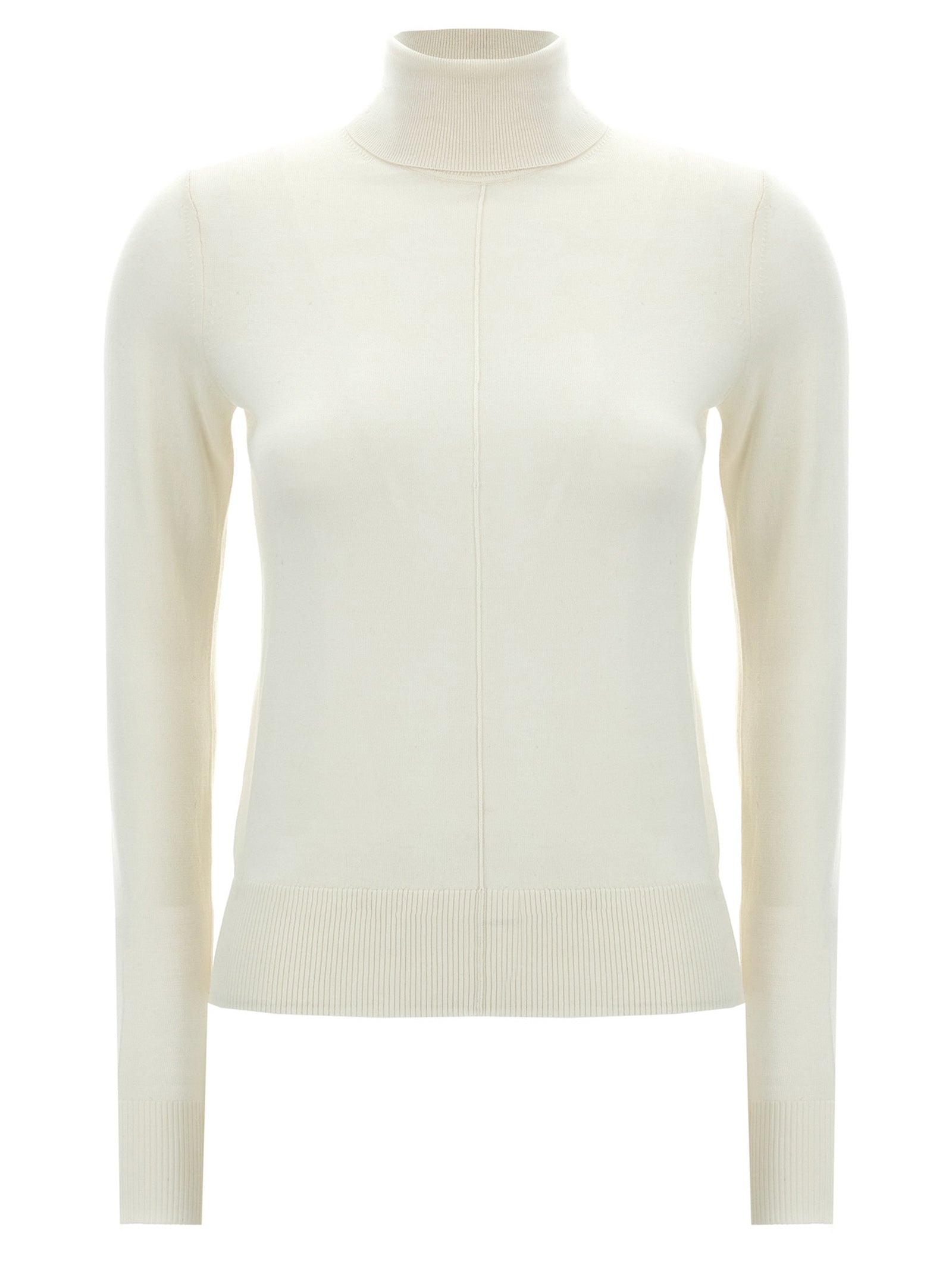 Chloé Knitwear Turtleneck Sweater — Logo Embroidery