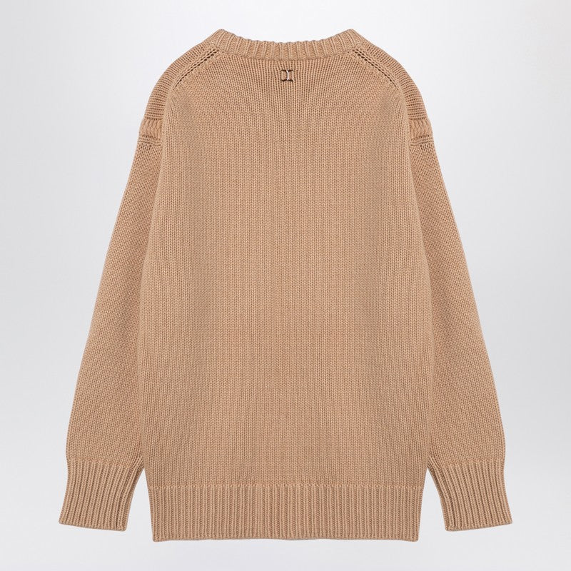 Chloé Nude cashmere and cotton oversized jumper