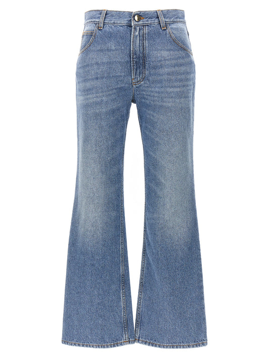 Chloé High Waist Jeans — Light Blue Straight Leg