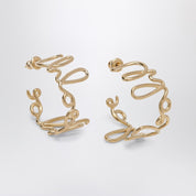 Chloé Iconic gold earrings in brass