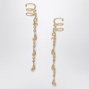 Chloé Iconic gold dangling earrings in brass