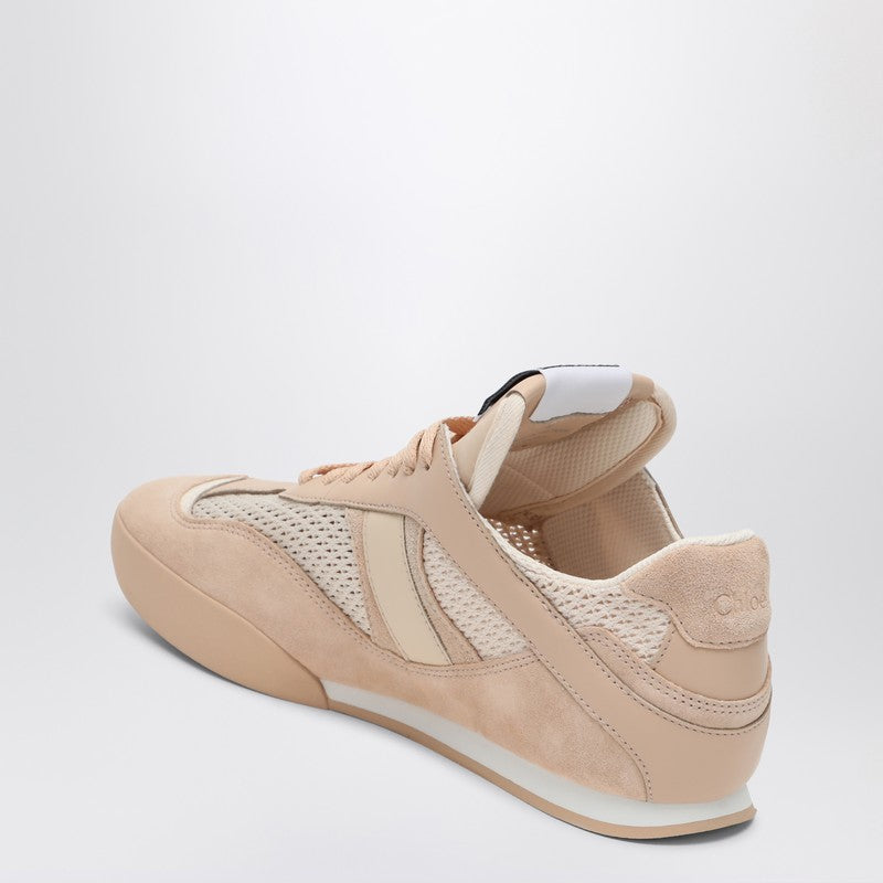 Chloé Kick Peachy Pink sneaker — mesh & leather comfort