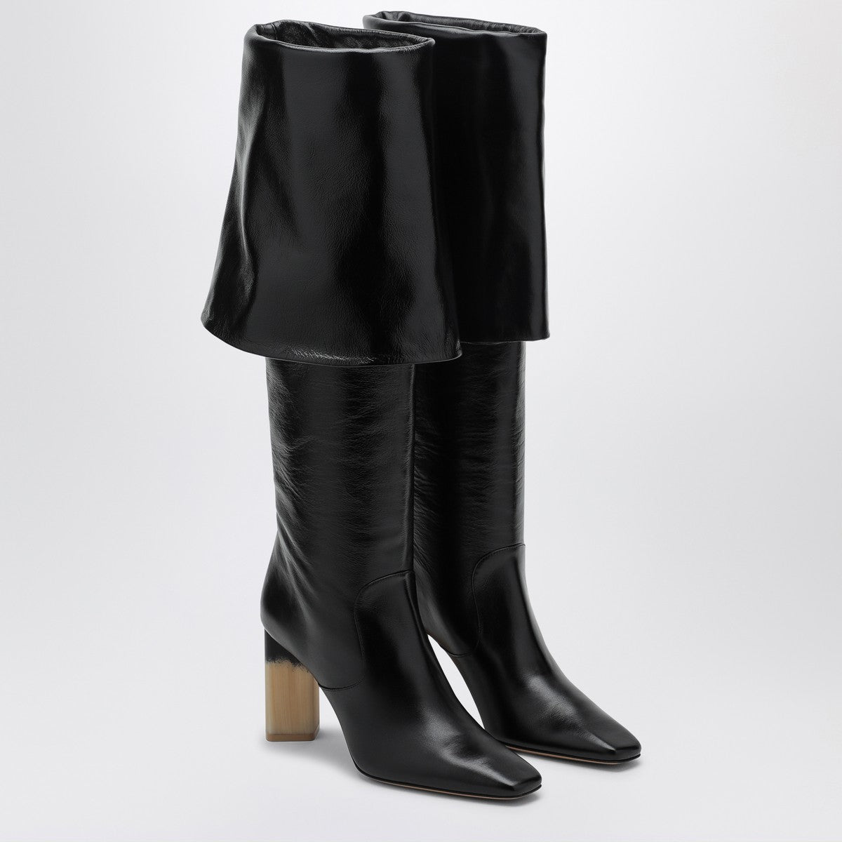 Chloé High-heeled boot Georgia in black leather