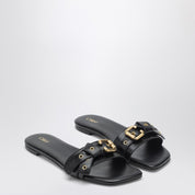 Chloé Black Low Heel Leather Slippers