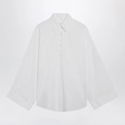 The Frankie Shop Tila Wide-Sleeve Cotton Shirt — White