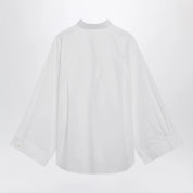 The Frankie Shop Tila Wide-Sleeve Cotton Shirt — White