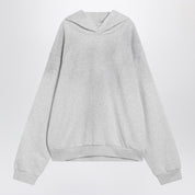 Acne Studios Pale grey mélange hoodie with logo