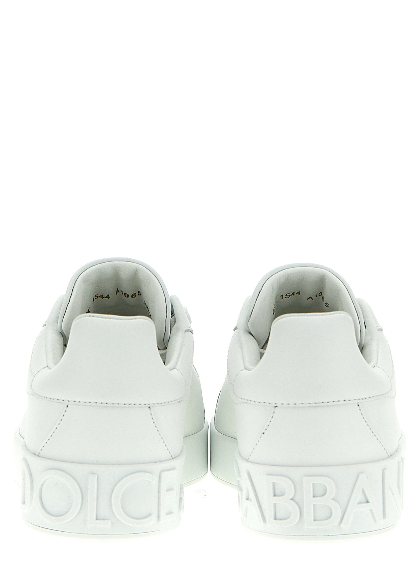 Dolce & Gabbana Portofino Sneakers for Women — White Leather
