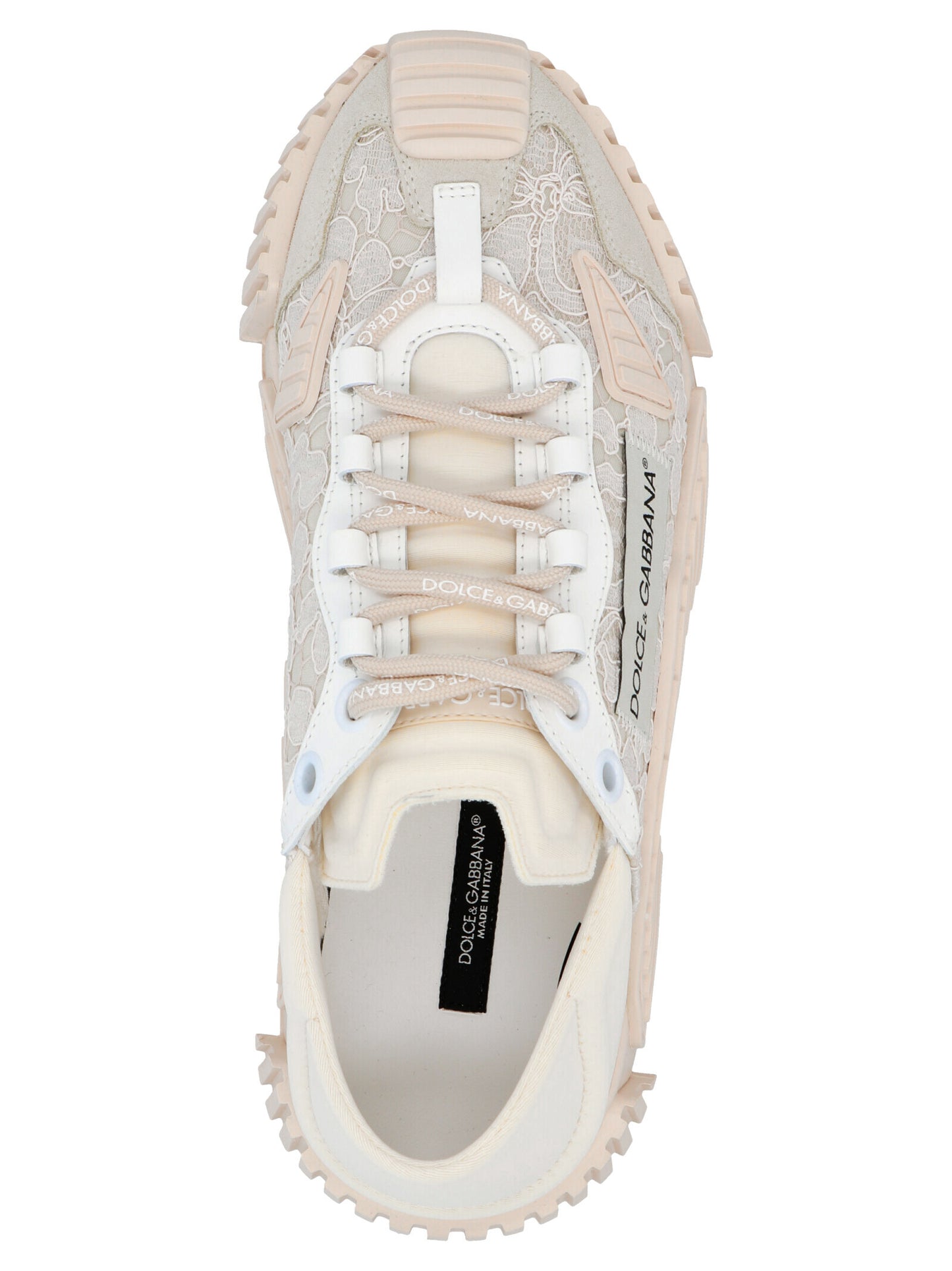 Dolce & Gabbana Lace Sneakers for Women — White Luxury