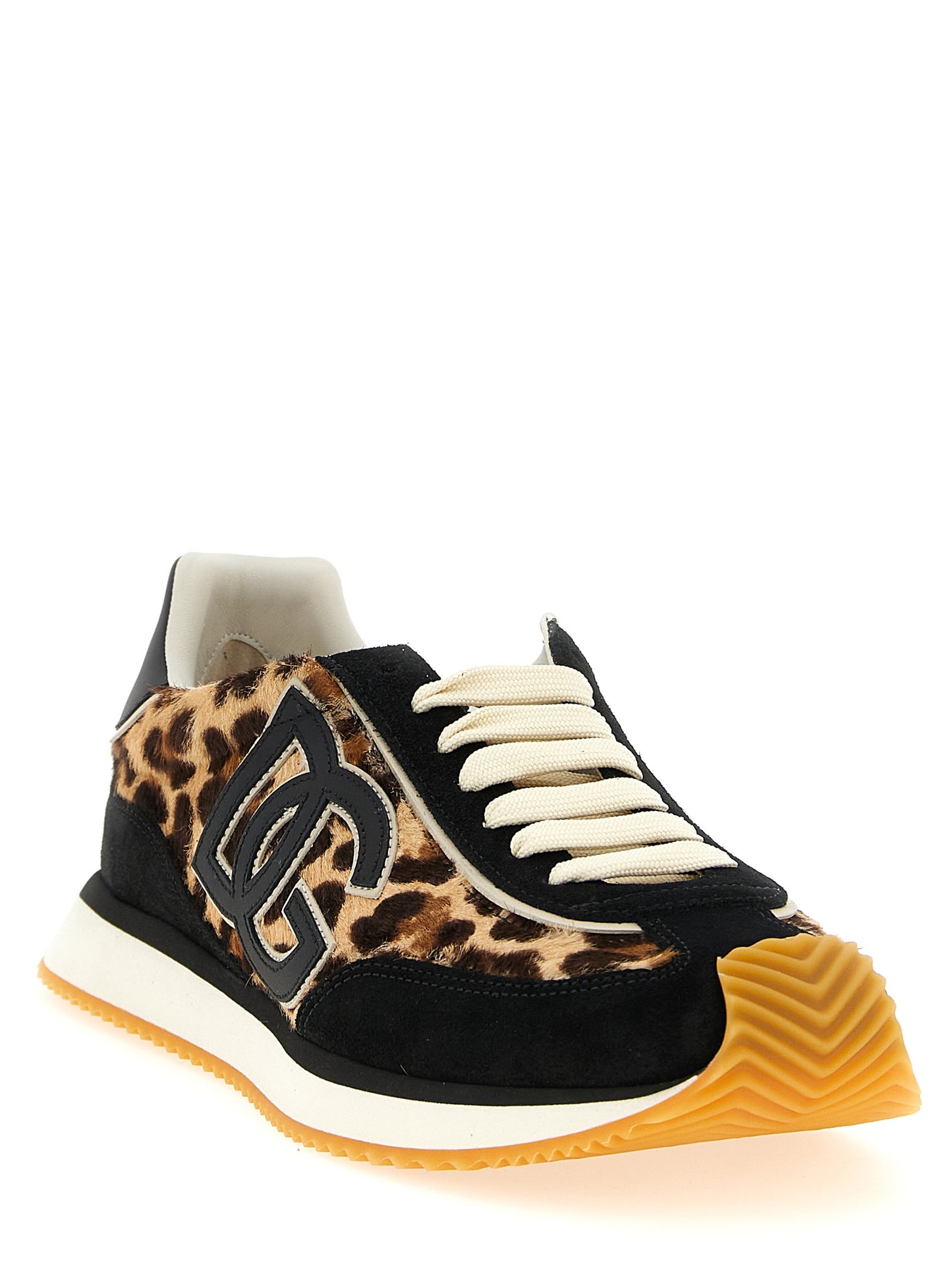 Dolce & Gabbana Sneakers — DG Cushion Leopard Suede
