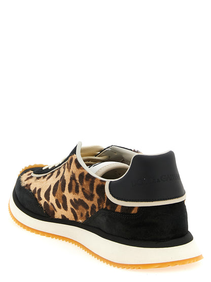 Dolce & Gabbana Sneakers — DG Cushion Leopard Suede