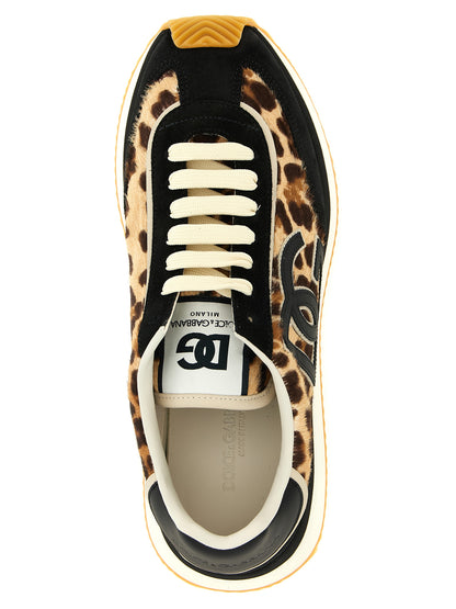 Dolce & Gabbana Sneakers — DG Cushion Leopard Suede