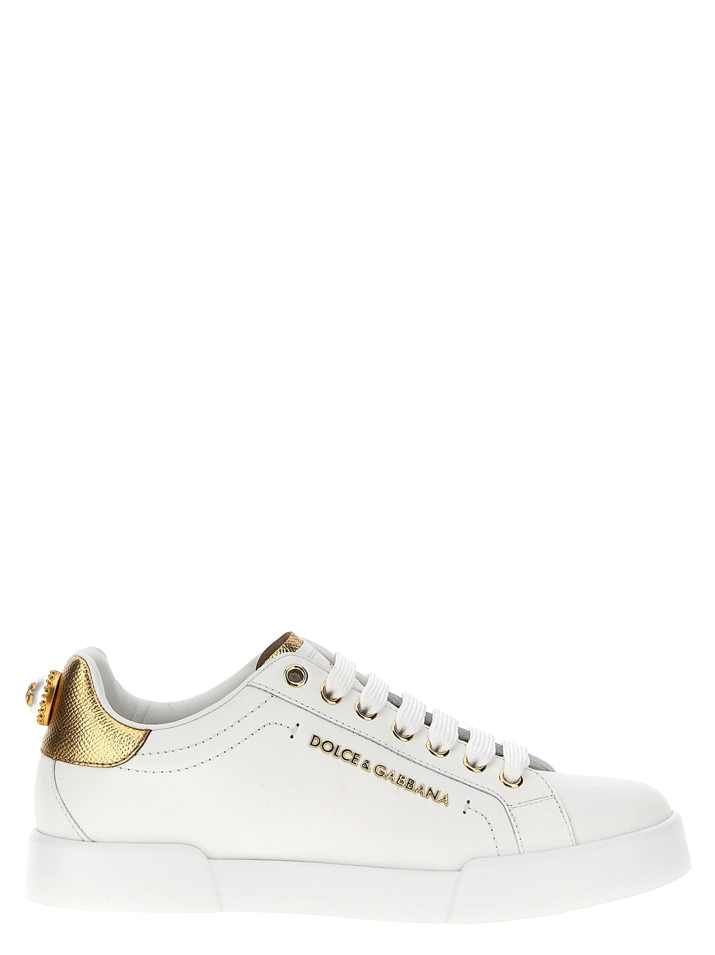 Dolce & Gabbana Portofino Sneakers — Women’s Gold