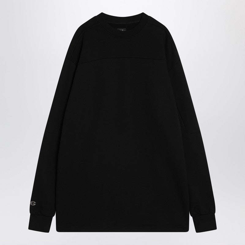 Sweat-shirt Tommy T noir Champion x Rick Owens