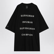 Champion x Rick Owens Black Tommy T T-shirt in Cotton