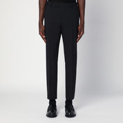 PT Torino Black wool trousers