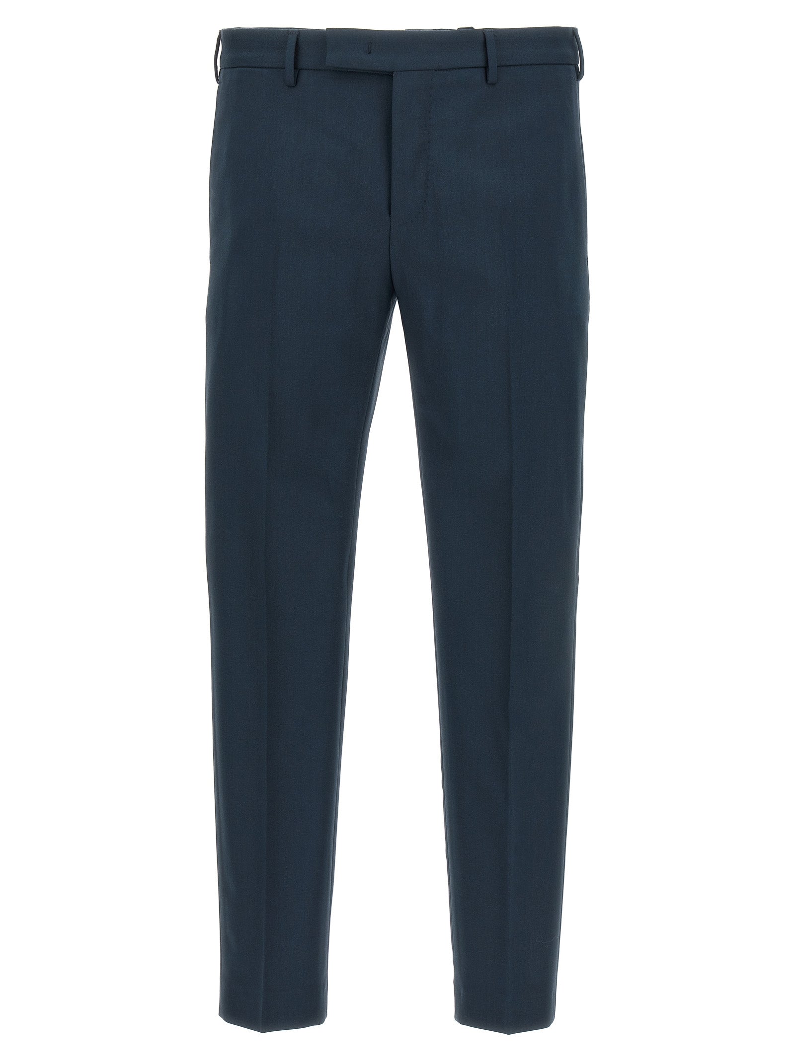 Pt Torino Dieci Trousers — Blue Stretch Wool | Aumifour