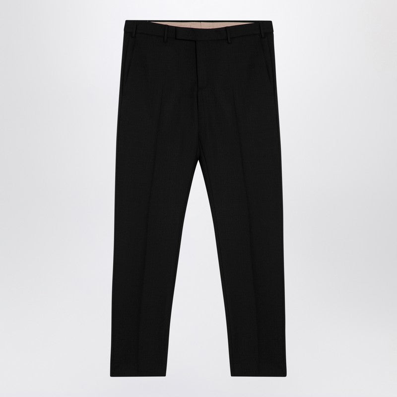 PT Torino Black wool trousers