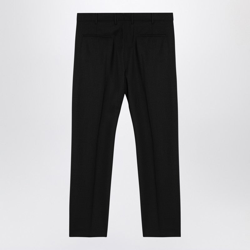 PT Torino Black wool trousers