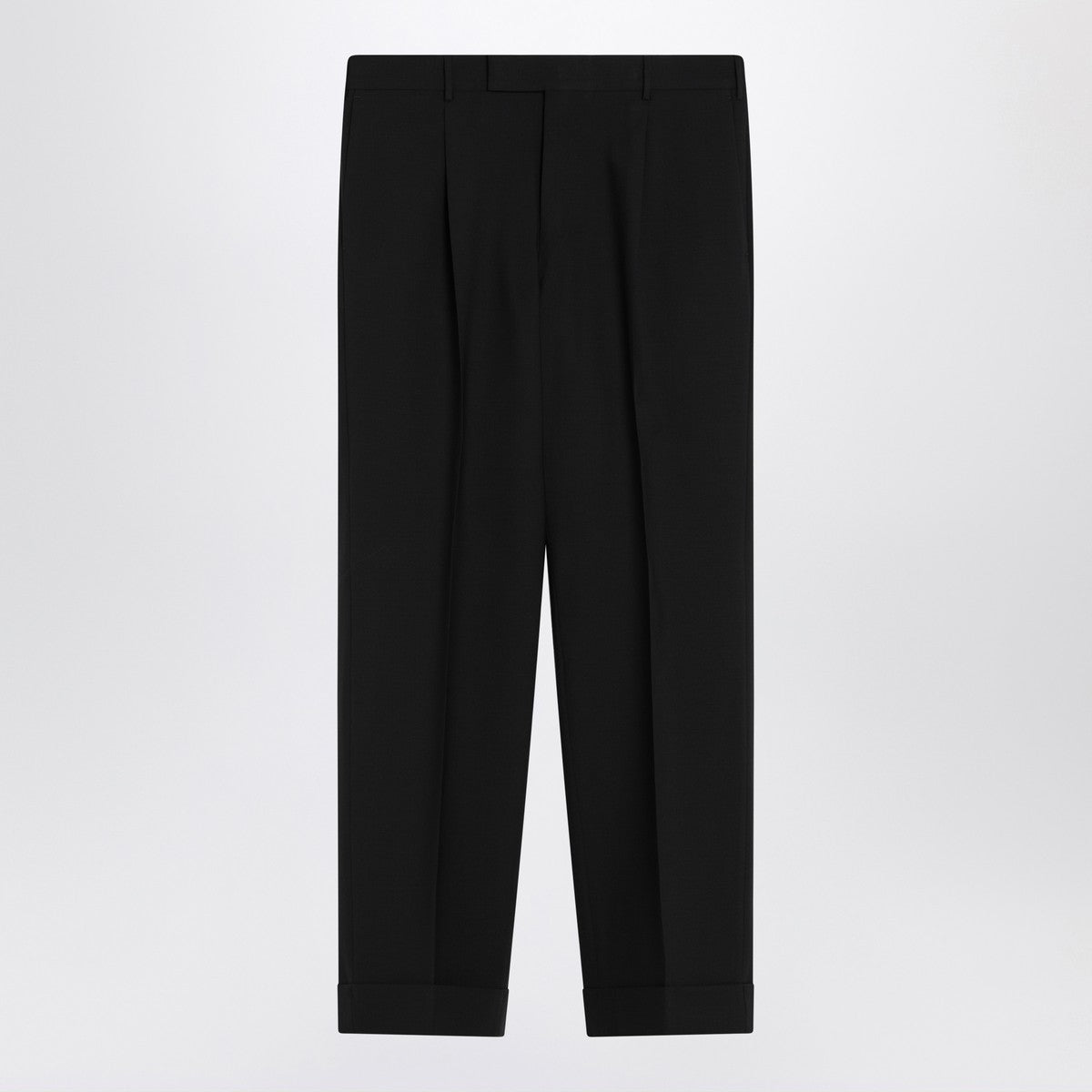 PT Torino Black virgin wool trousers