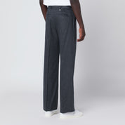 Pantalon gris en laine et cachemire PT Torino