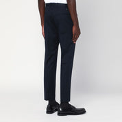 Pantalon slim en coton bleu PT Torino
