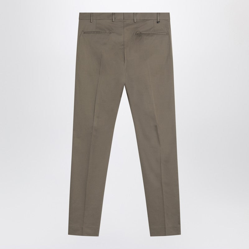 Pantalon slim en coton vert militaire PT Torino