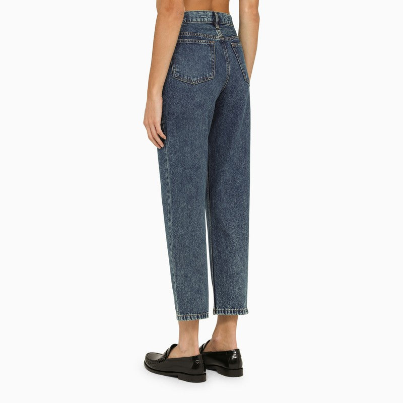A.P.C. Le Jean cropped jeans in blue cotton denim
