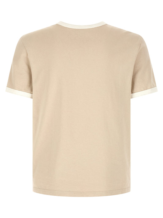 A.p.c. Logo Embroidery T‑shirt for Men — Organic Cotton