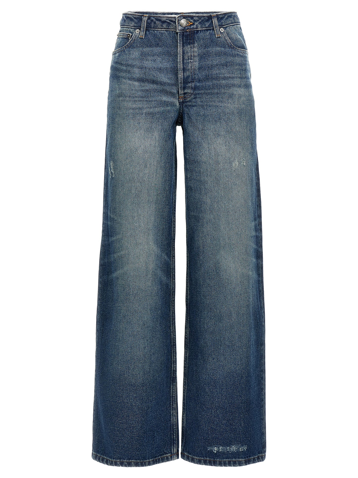A.p.c. Elisabeth Jeans — Wide Straight Blue Denim
