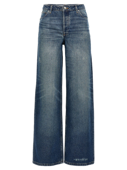 A.p.c. Elisabeth Jeans — Wide Straight Blue Denim
