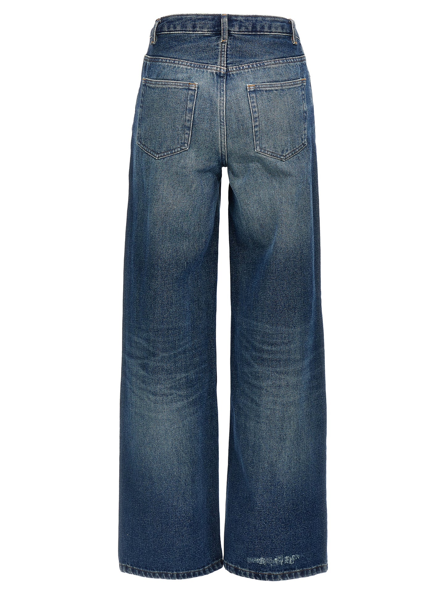 A.p.c. Elisabeth Jeans — Wide Straight Blue Denim