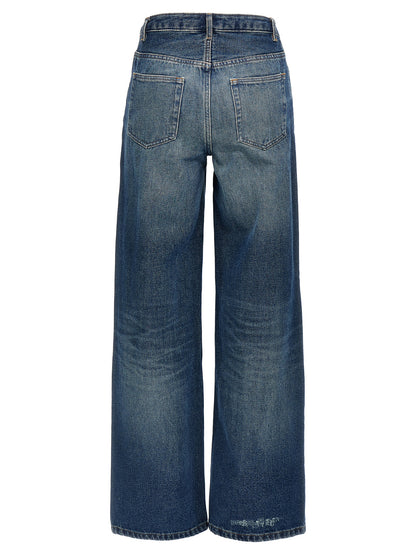 A.p.c. Elisabeth Jeans — Wide Straight Blue Denim