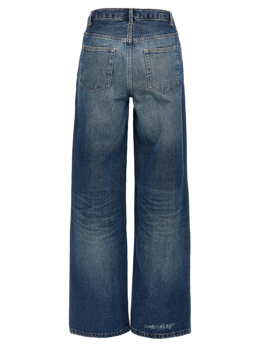 A.p.c. Elisabeth Jeans — Wide Straight Blue Denim