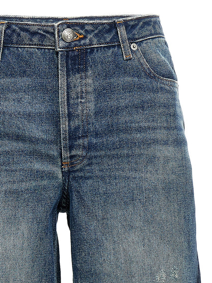 A.p.c. Elisabeth Jeans — Wide Straight Blue Denim