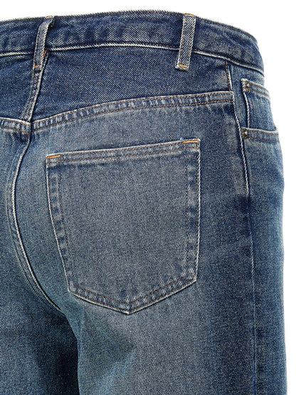 A.p.c. Elisabeth Jeans — Wide Straight Blue Denim