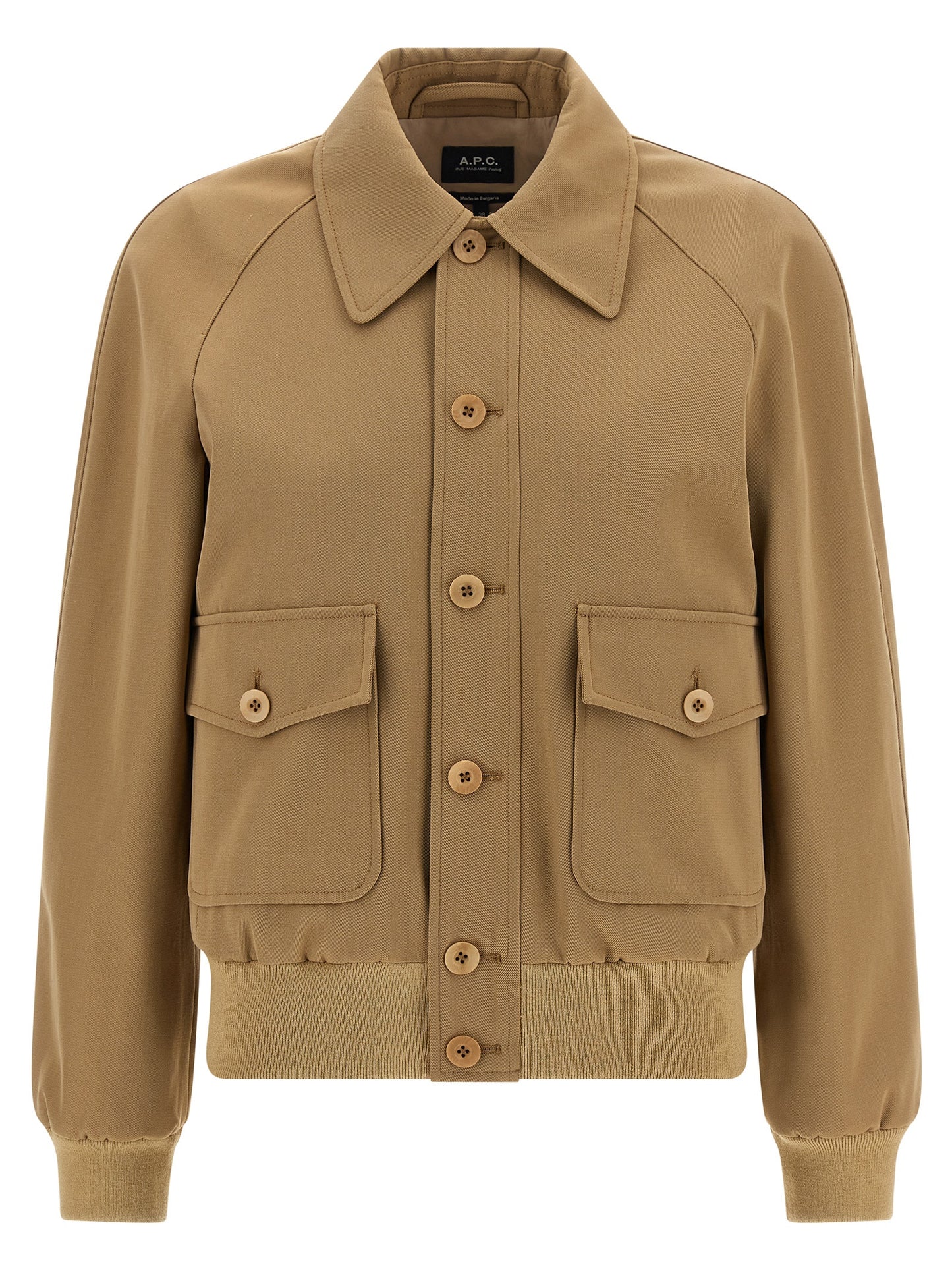 A.p.c. Cotton & Wool Jacket — Boxy Beige Jacket