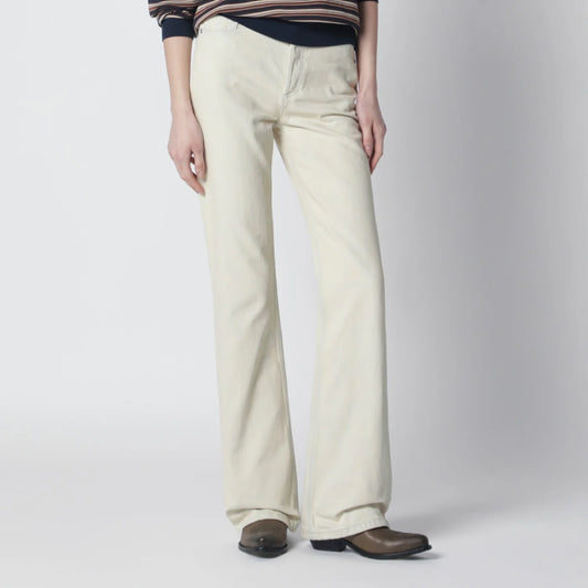 A.P.C. White Jeans with Faded Effect — Women’s Denim