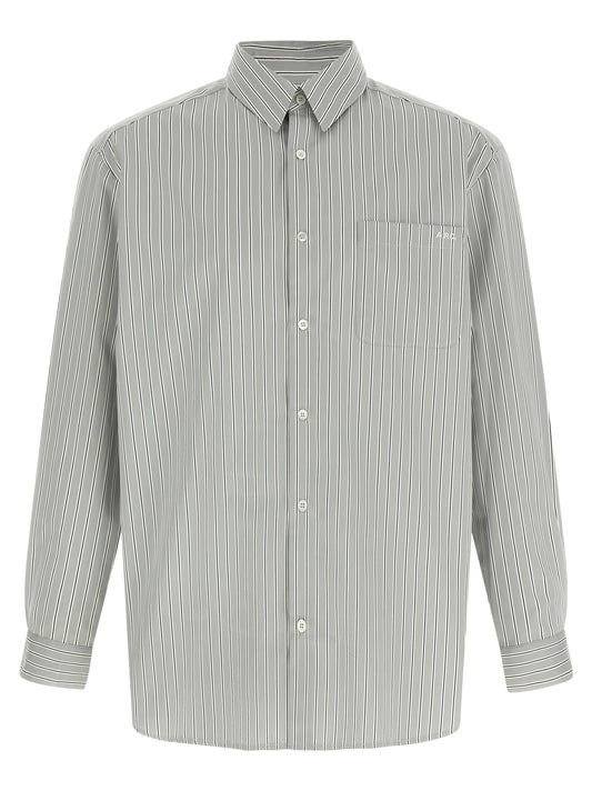 A.p.c. Malo Shirt — Men's Striped Cotton Shirt