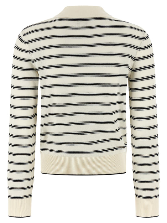 A.p.c. Striped Cardigan Knitwear — Lightweight Cotton (Women's)