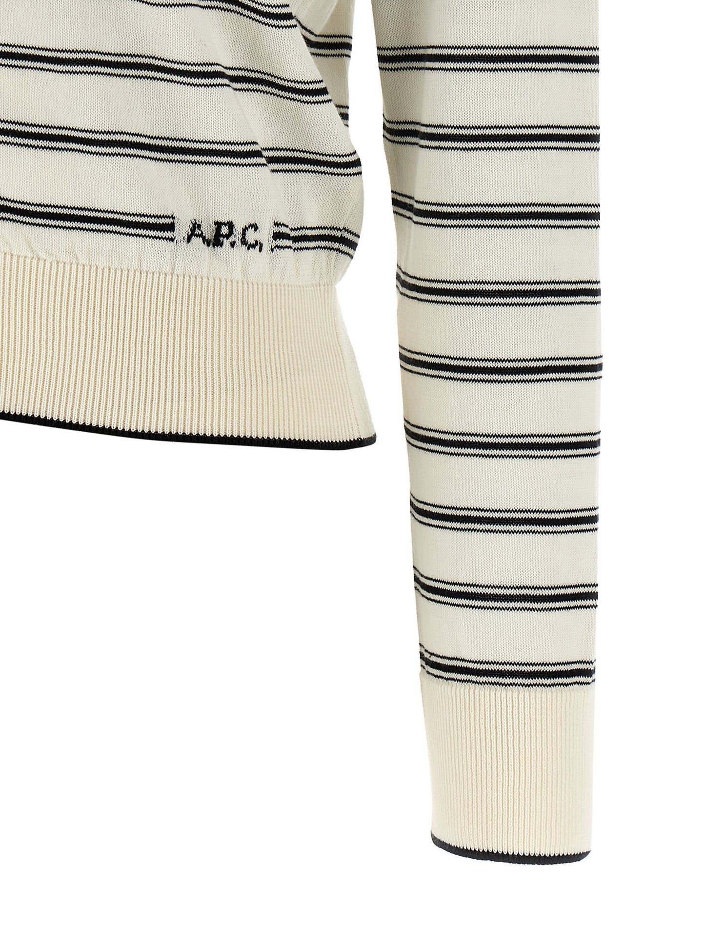 A.p.c. Striped Cardigan Knitwear — Lightweight Cotton (Women's)