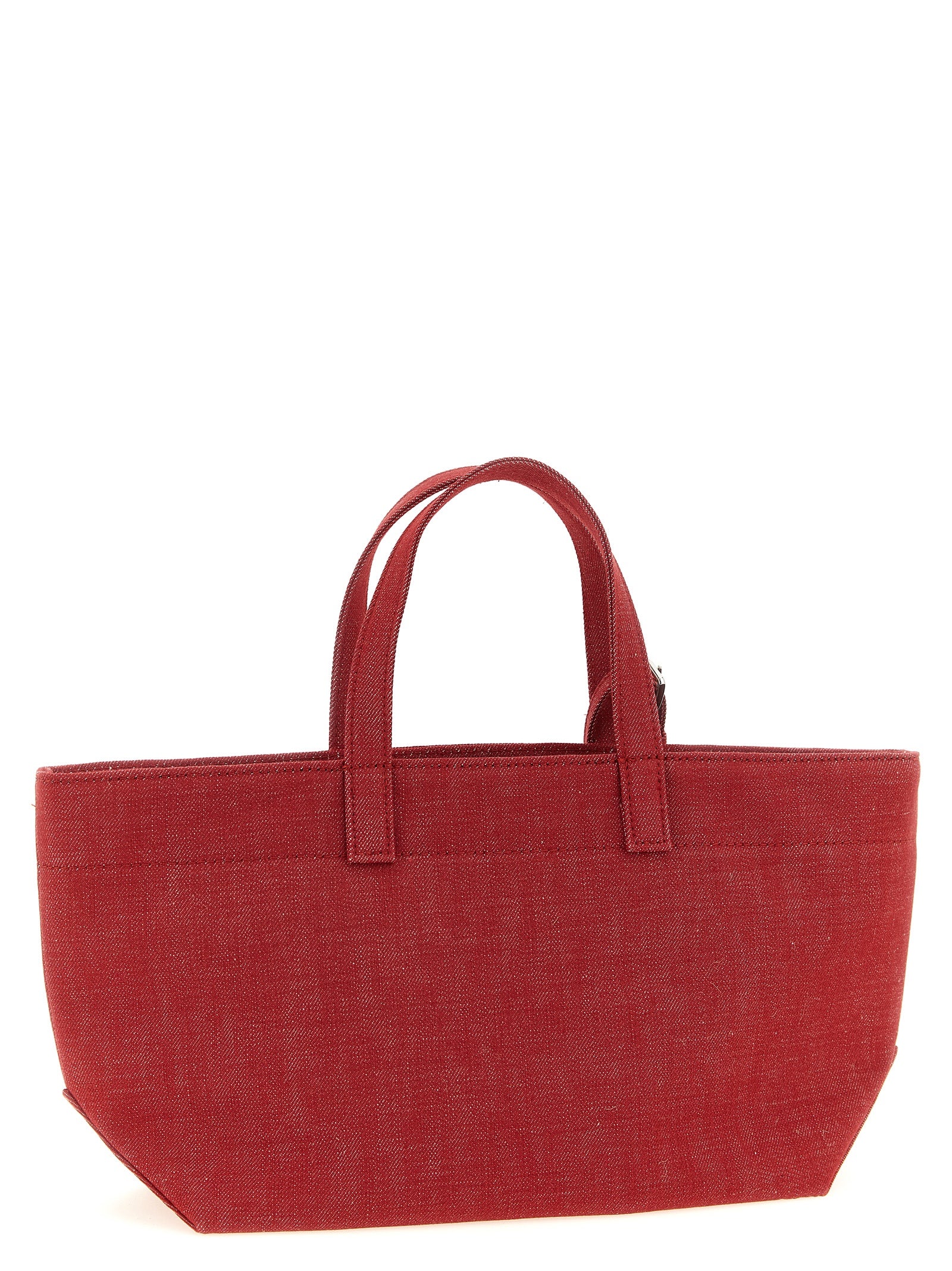 A.p.c. Small Le Drummer Toile Shopper — Red Canvas
